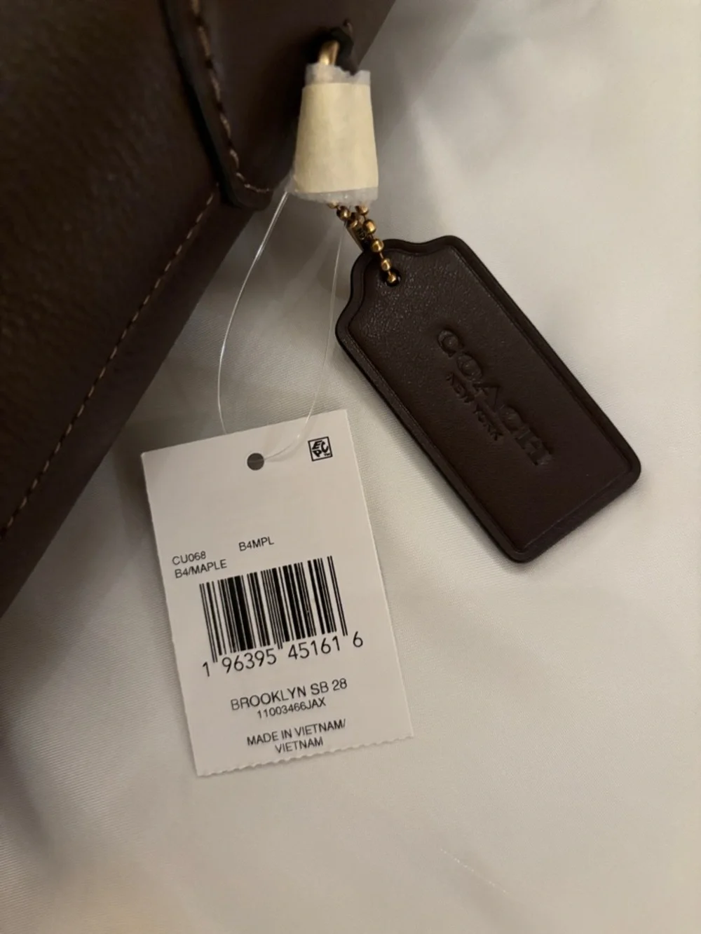 BRAND NEW Coach Brooklyn 28 Leather Shoulder Bag - Picture 3 of 9